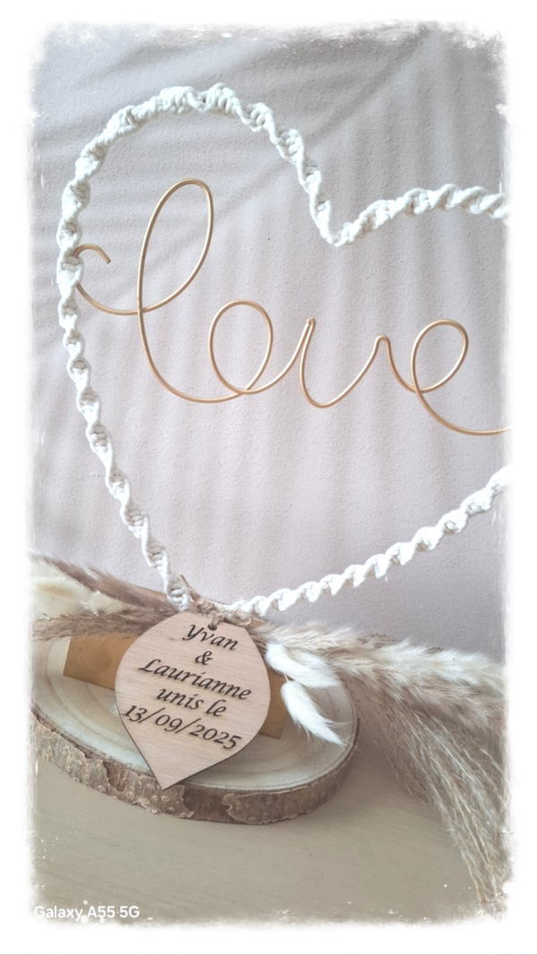 Coeur lumineux personnalisé pour vos événements ✨