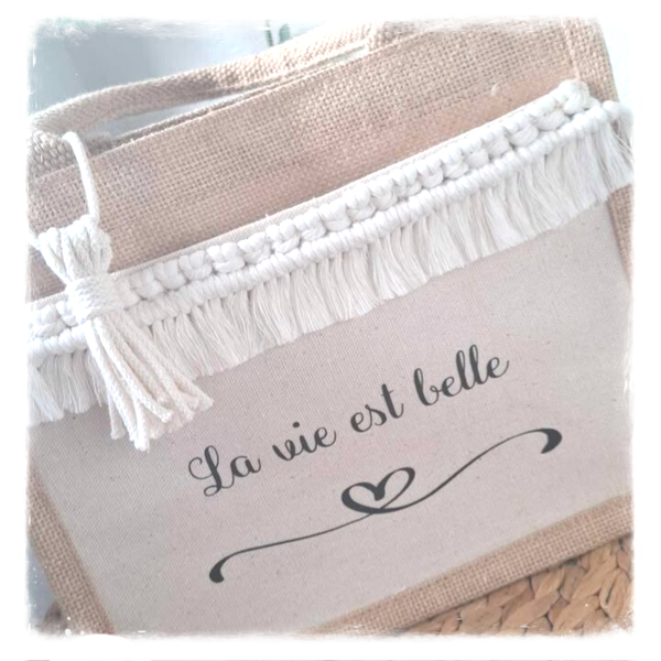 Sac cabas bohème personnalisé