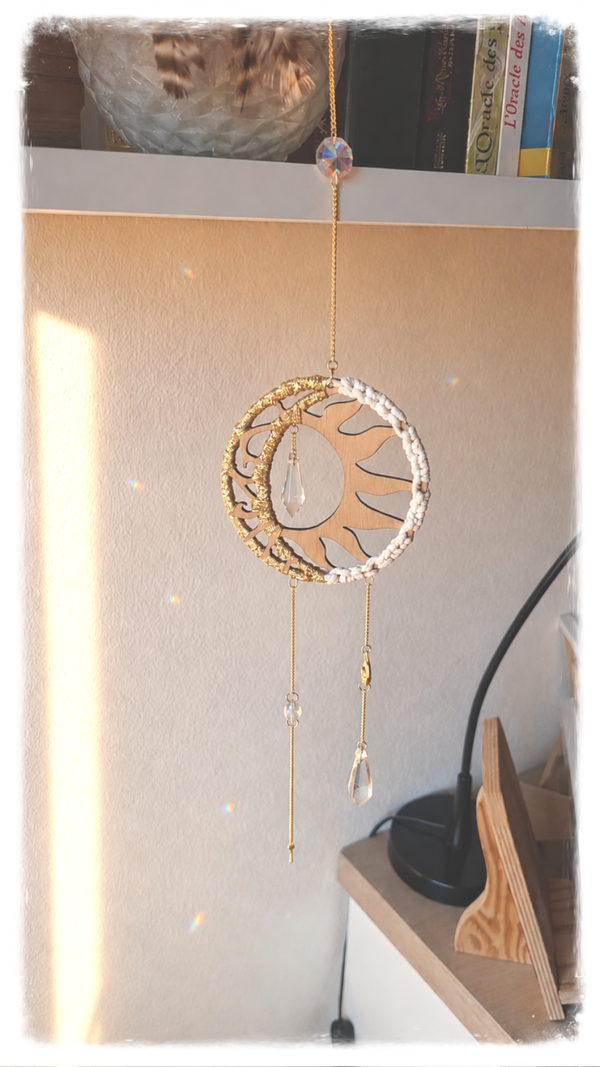 Équinoxe – Sun catcher bohème soleil & lune