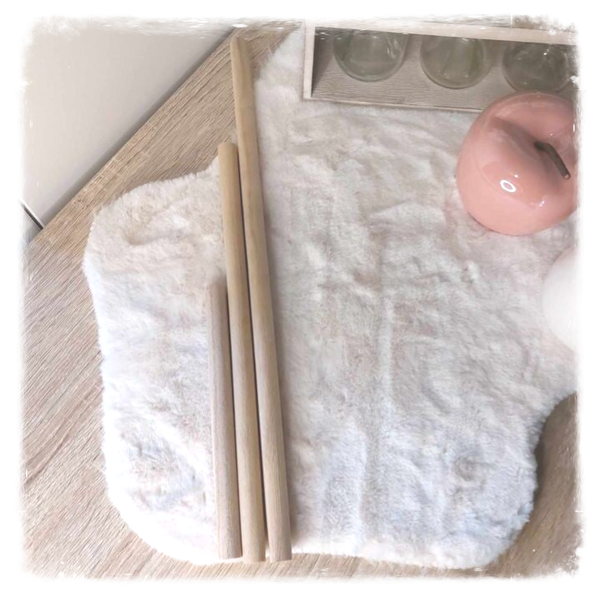 Bâton en bois pour macramé – Naturel & authentique
