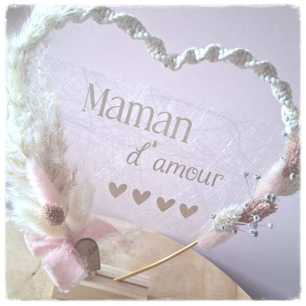 Couronne décorative bohème personnalisée