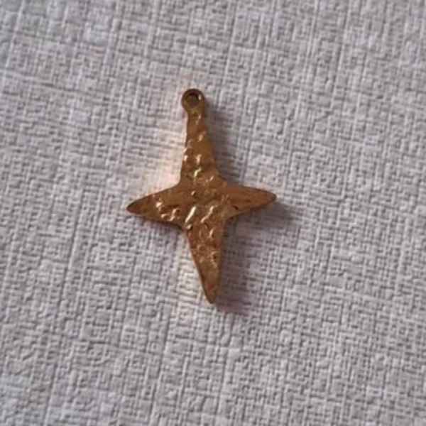 breloque étoile en acier inoxydable