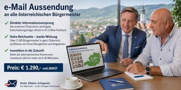 eMail Aussendung an alle österr. Bürgermeister