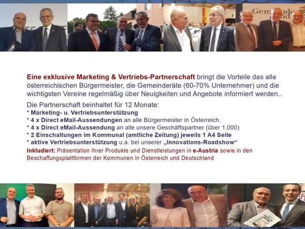 Exklusive Marketing- u. Vertriebsunterstützung