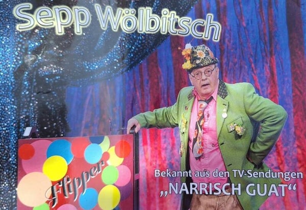 Sepp Wölbitsch präsentiert sein Programm "Flipper" - bekannt aus den TV-Sendungen "NARRISCH GUAT" im Schloss Mattsee