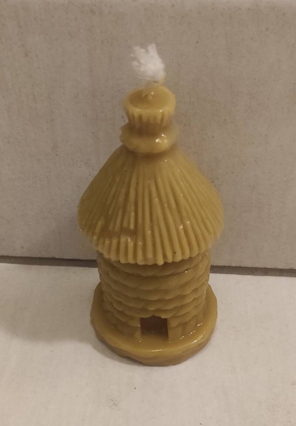 Bougie ruche en paille