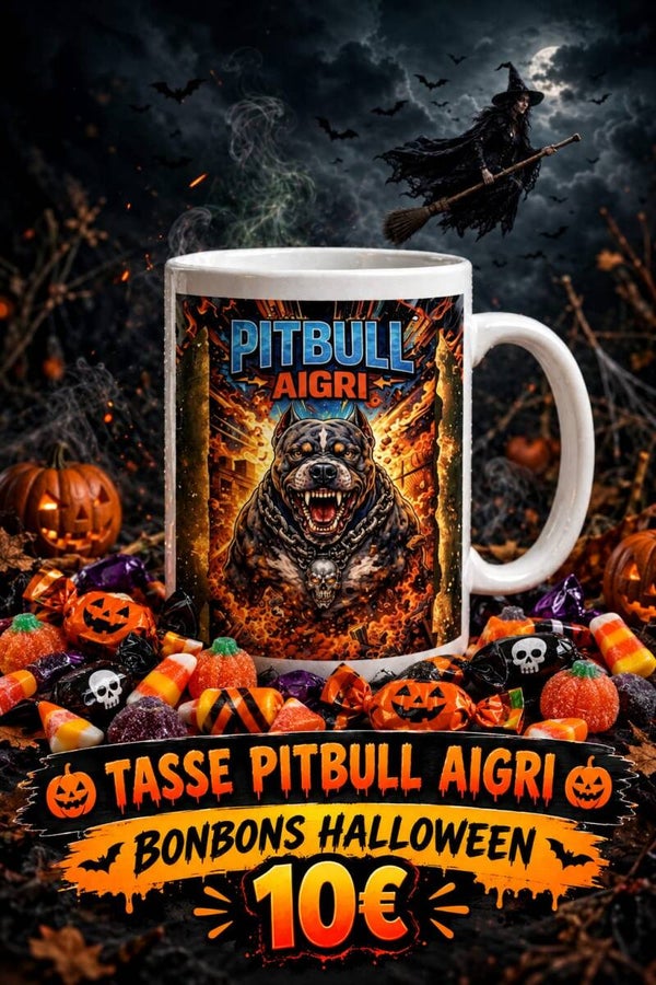 Tasse pitbull aigri
