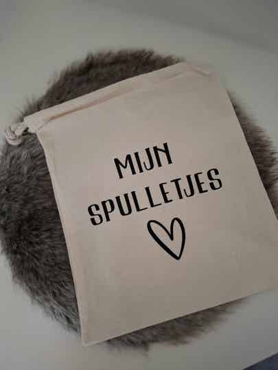 Katoenen Bewaarzakje voor de Spulletjes van je Kindje – Bewaar Herinneringen Veilig en Stijlvol