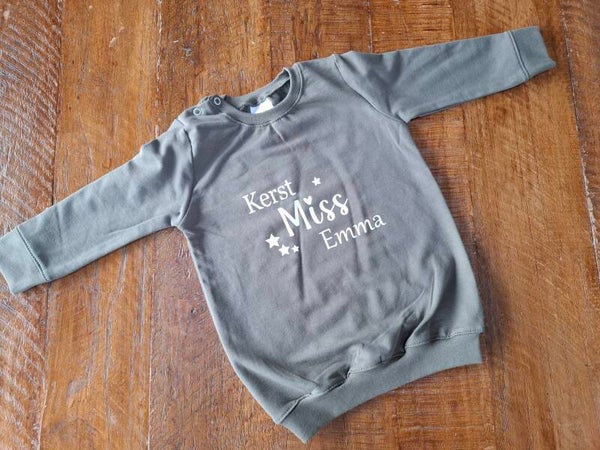 SWEATER JURK | KERST MISS MET NAAM