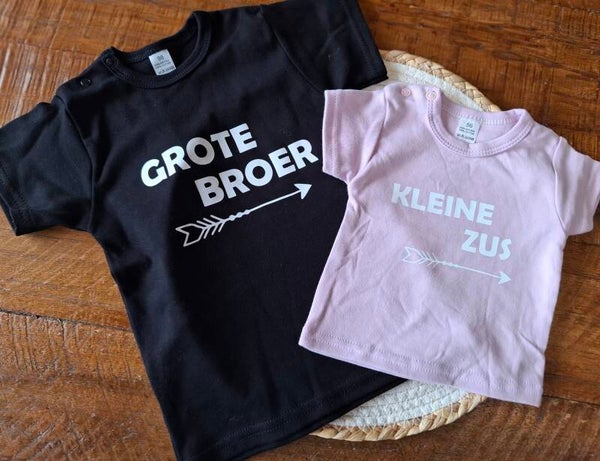 Broer & Zus Shirts – Grote Broer, Kleine Zus en Meer Combinaties