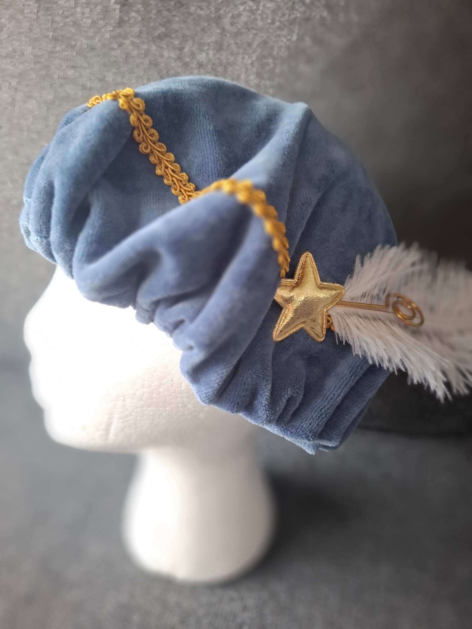 LUXE PIETEN MUTS | MET NAAM | BLAUW