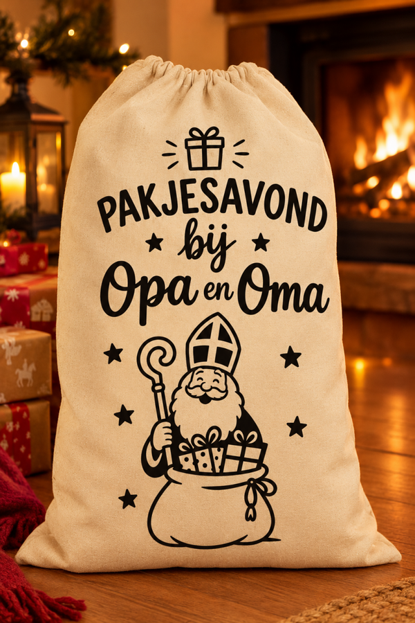 CADEAUZAK SINTERKLAAS | PAKJESAVOND BIJ OPA&OMA