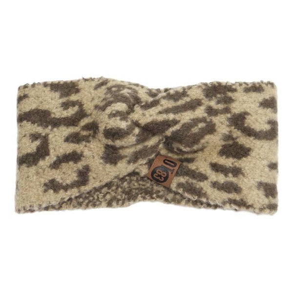 Haarband pip leopard olijf