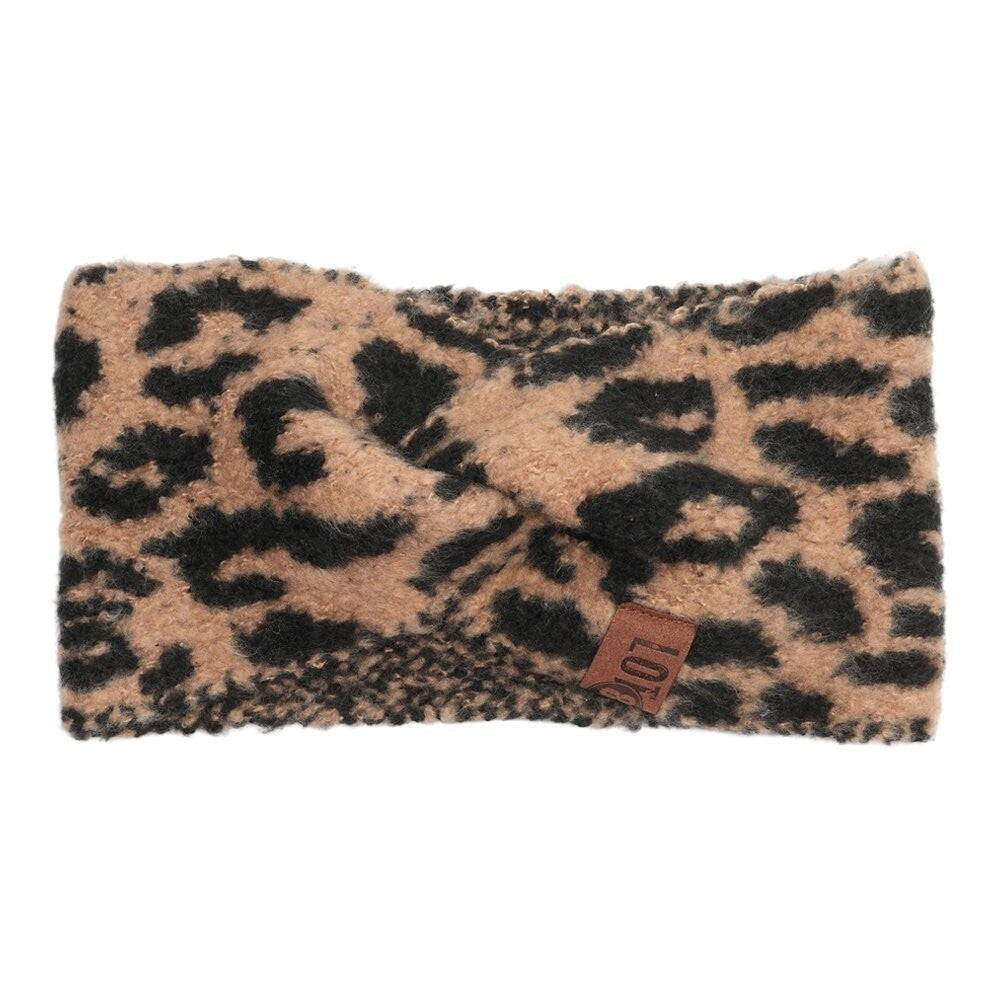 Haarband pip leopard taupe