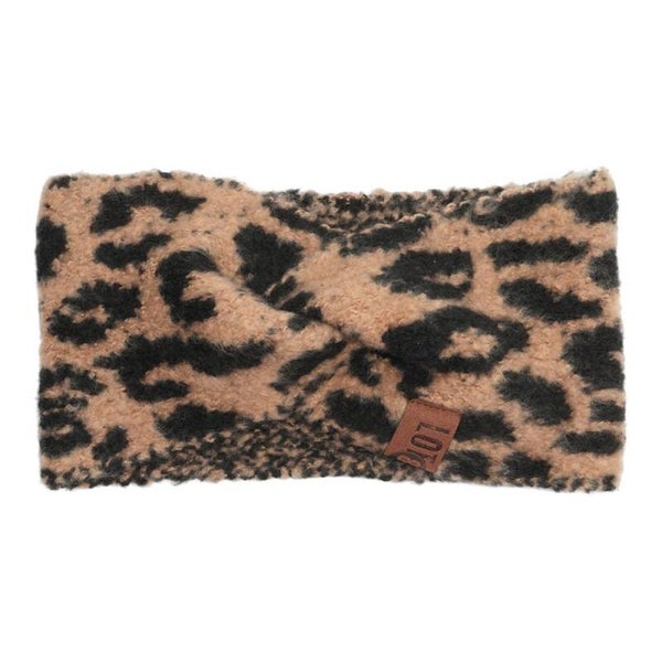 Haarband pip leopard taupe