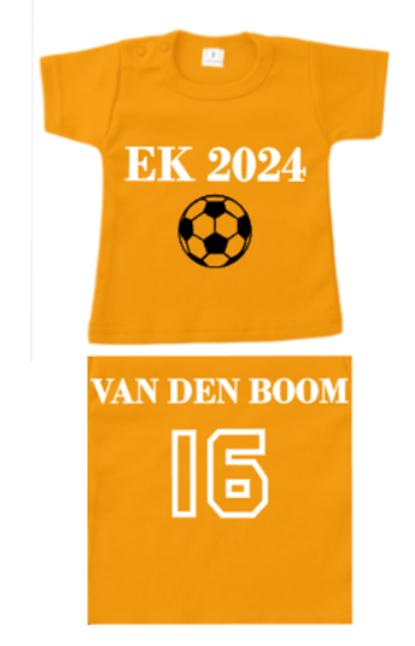 T-SHIRT EK | EK 2024 + NAAM EN CIJFER