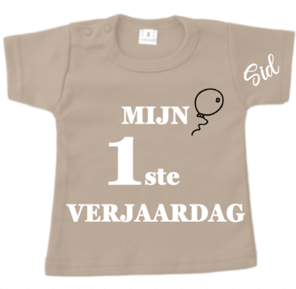 SHIRTJE | VERJAARDAG | LEEFTIJD EN NAAM