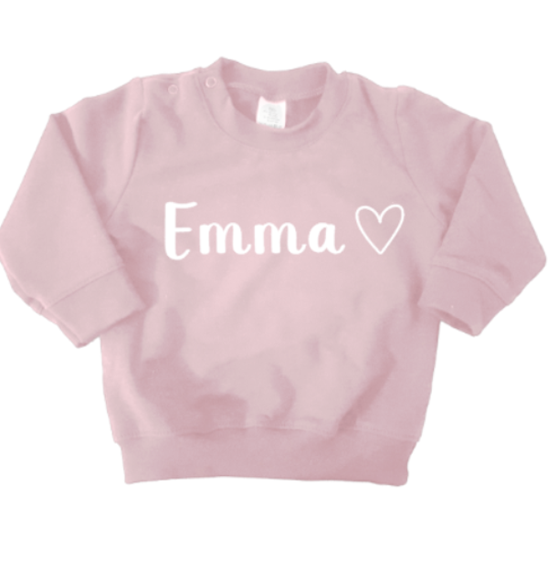SWEATER | MET NAAM EN HARTJE