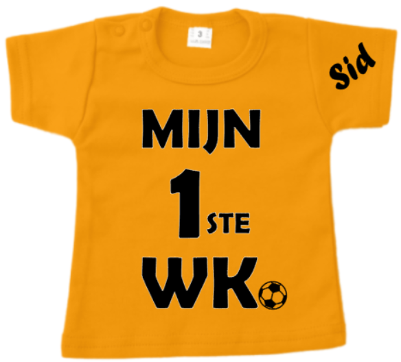 T-SHIRT WK | MIJN EERSTE WK | MET NAAM