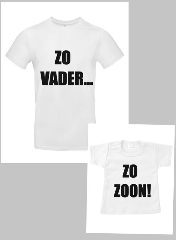 T-SHIRT SET VADERDAG | ZO VADER ZO ZOON