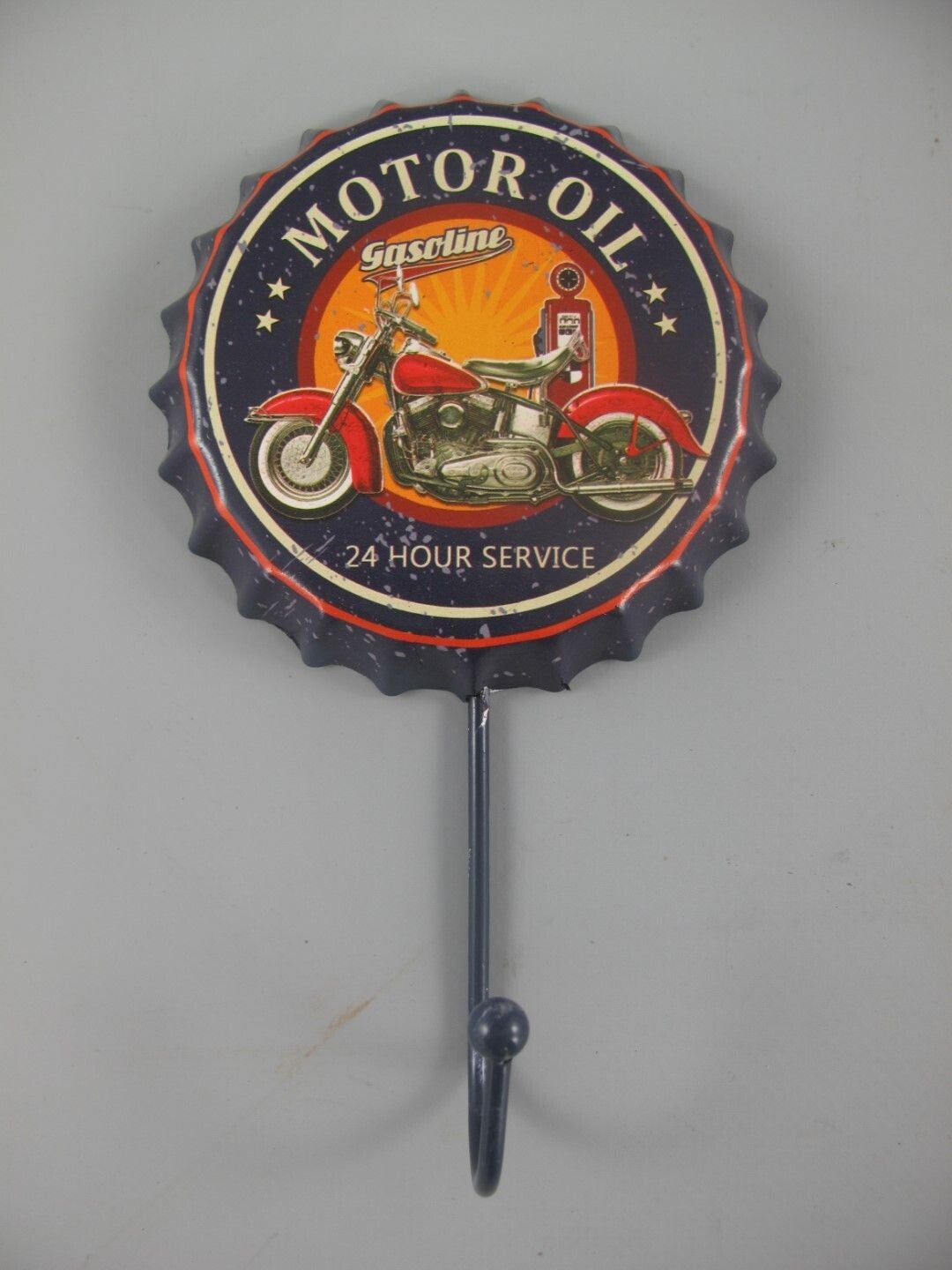 Bierflesdop wandhaak, Motoroil