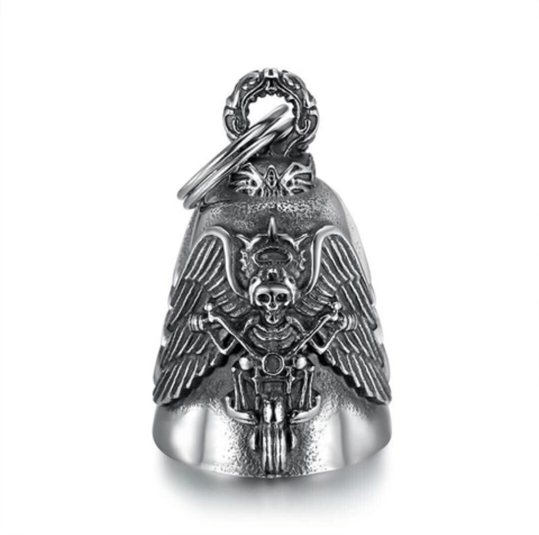 Guardian Bell - Skull Rider with Angelwings
