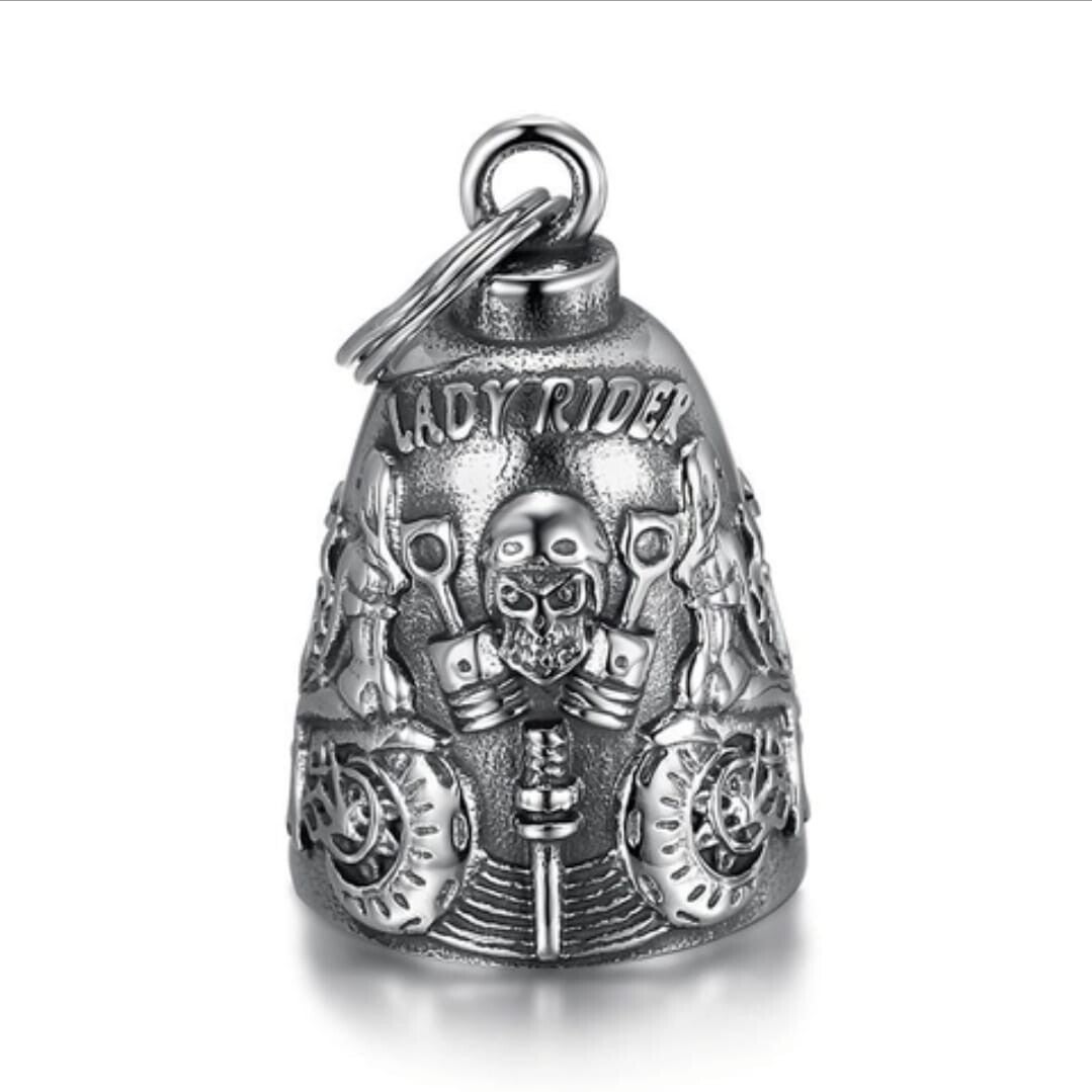 Guardian Bell - Biker- Skull with Angelwings