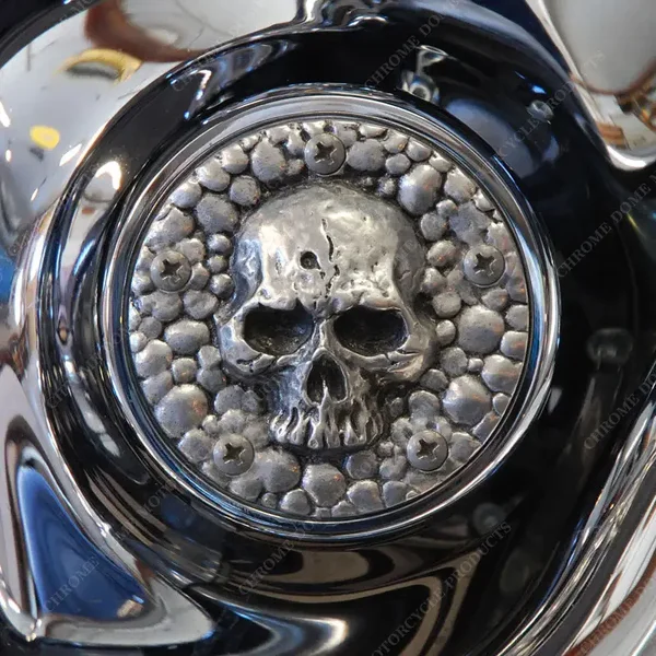 Skull "Bin Laden" Ontstekingsdeksel Aged Twincam