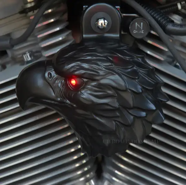 Bald Eagles Claxon Cover Satijnzwart met rode LED