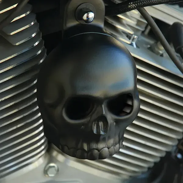 Original Skull Claxon Cover Satijn zwart