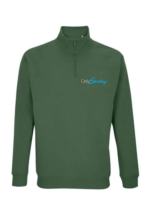 UNISEX COUNTRY GREEN 1/4 ZIP TOP