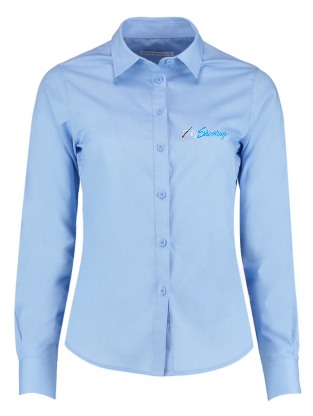 LADIES BLUE LONG SLEEVE SHIRT