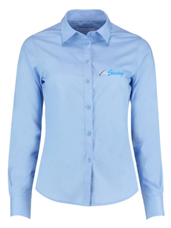 LADIES BLUE LONG SLEEVE SHIRT