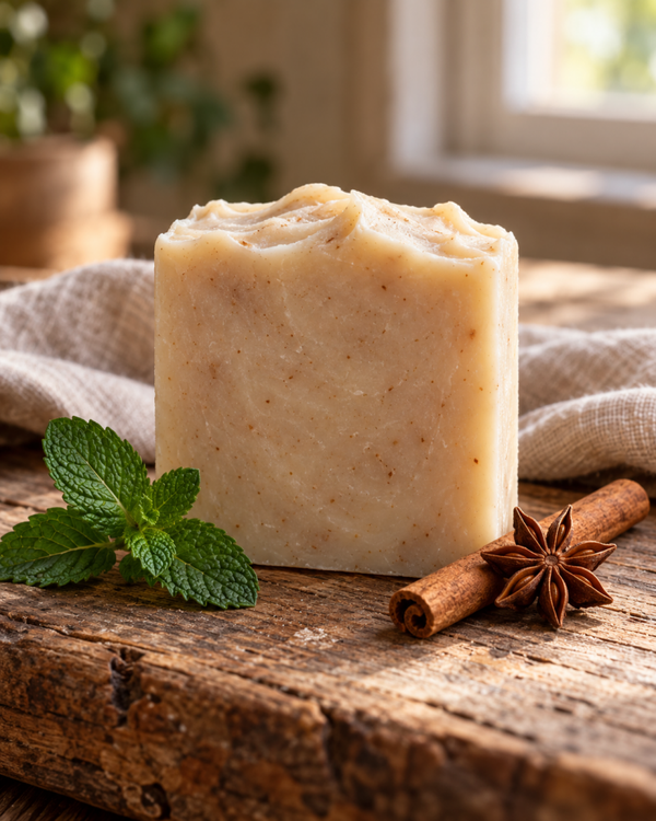 HERITAGE TALLOW SOAP ~PEPERMINT & CINNAMON