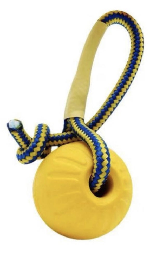 Foam bal met touw 7cm