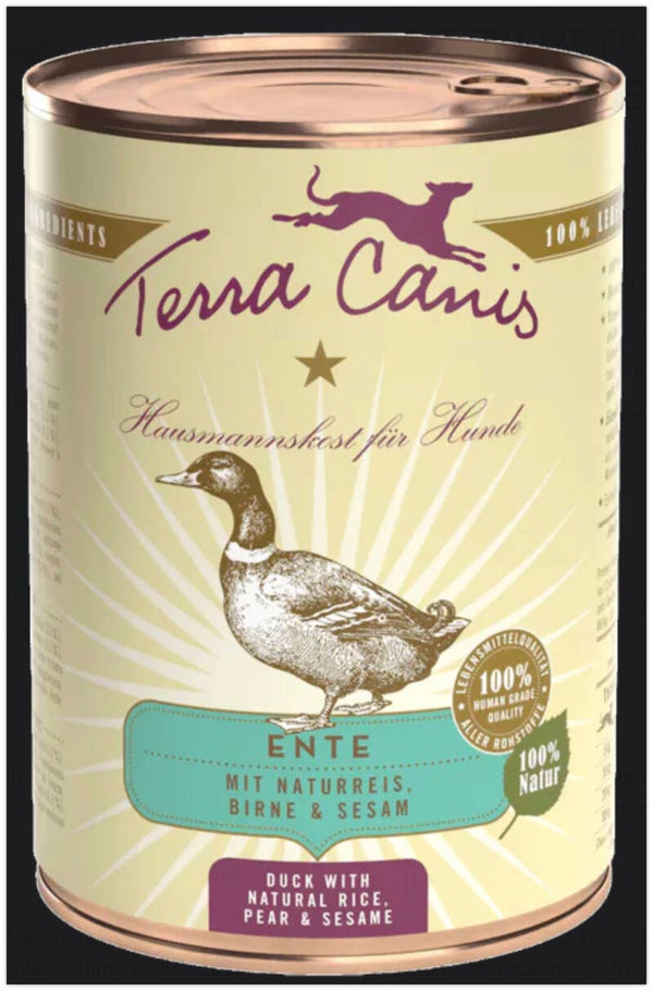 Terra Canis Classic Eend met zilvervliesrijst, rode biet, peer en sesam  - 400 gram