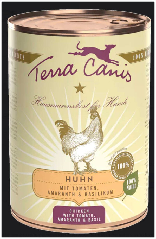 Terra Canis Classic Kip met amarant, tomaat en basilicum - 400 gram