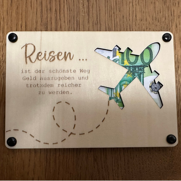 Geldgeschenk "Reisen" 10x15cm