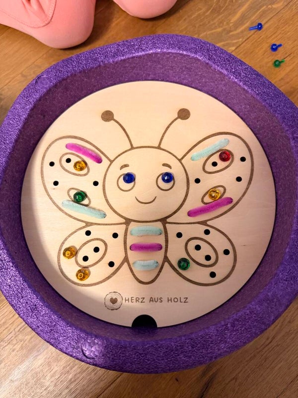 Aktivitätsplatte Stapelstein „Schmetterling“