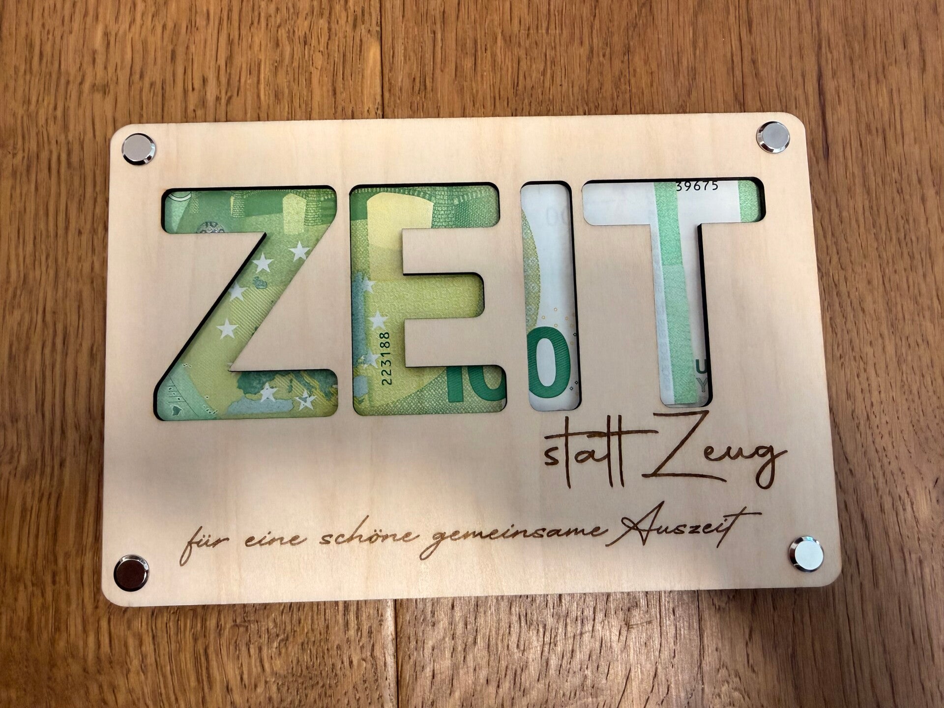 Geldgeschenk „ZEIT“