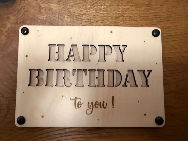 Geldgeschenk "happy birthday" 10x15cm