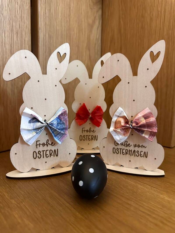 Geldgeschenk Osterhasen Aufsteller