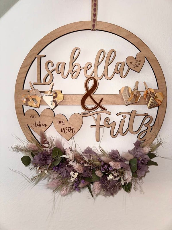 Loop Hochzeit Trockenblumen