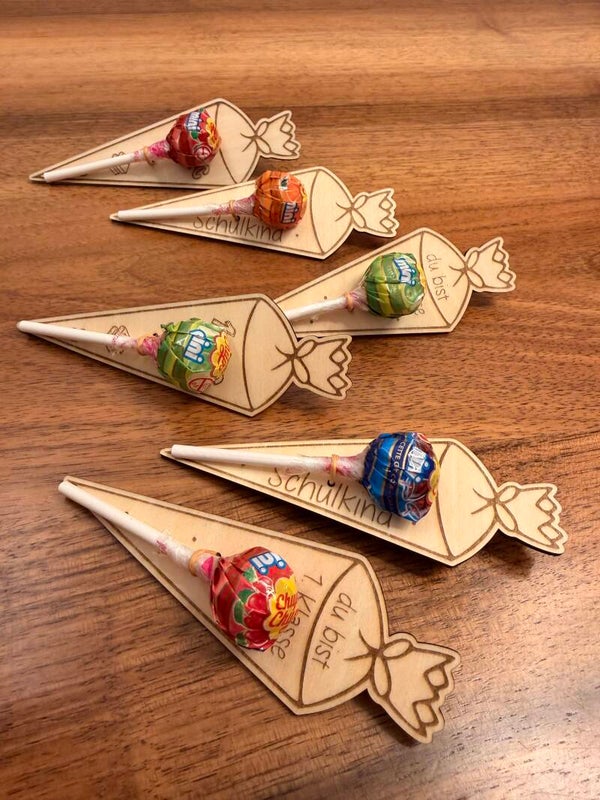 Mini Schultüte mit Lolly