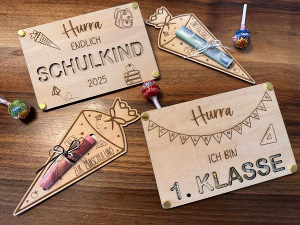 Geldgeschenk Schulkind