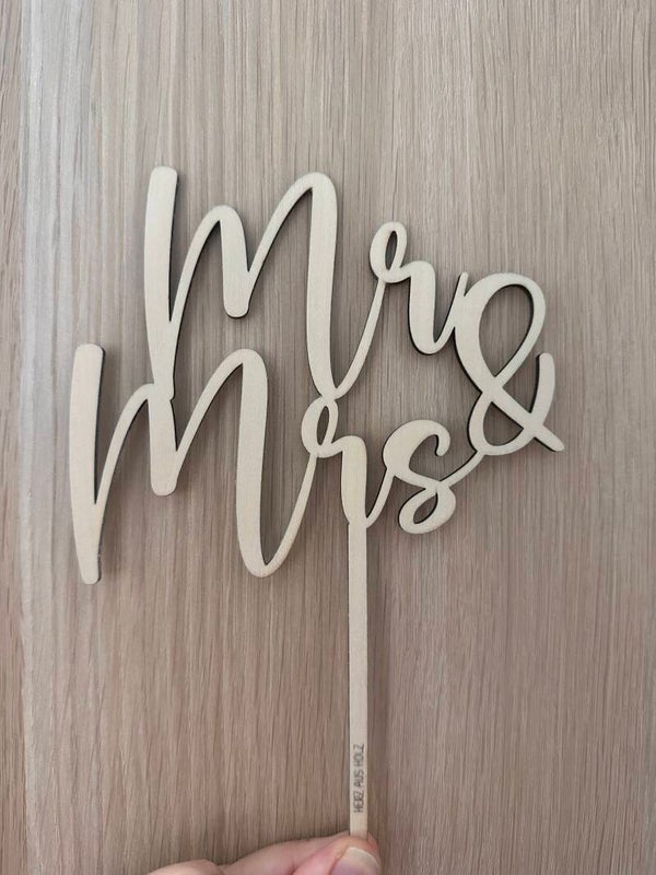 Caketopper  Mr & Mrs