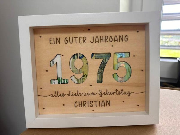 Geldgeschenk „Jahrgang“
