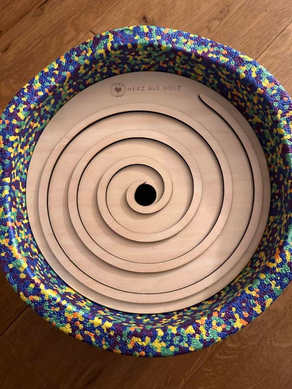 Aktivitätsplatte Stapelstein „Spirale“