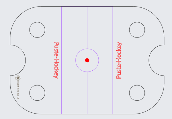 Aktivitätsplatte „Puste Hockey“