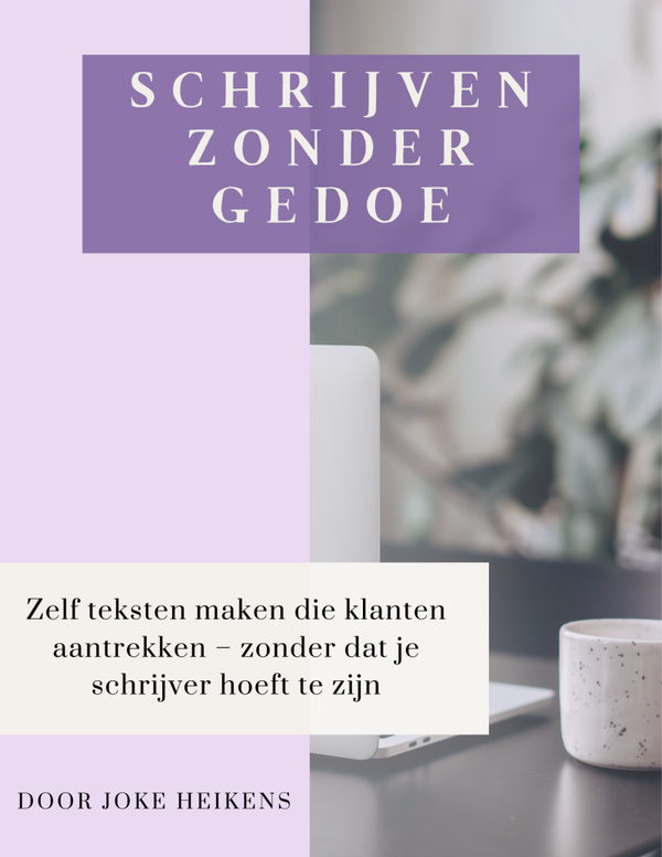 E-book: Schrijven zonder gedoe